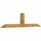 Ekena Millwork Portland Rough Sawn Timber Gable Bracket, Western Red Cedar, 108"W x 27"H x 6"D x 6"F, 6/12 Pitch GBW108X27X0606POR00RWR - alternate 4